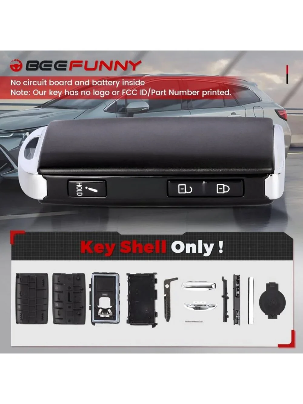 3-Button Replacement Remote Key Case Shell for Mazda CX-3, CX-5, CX-9